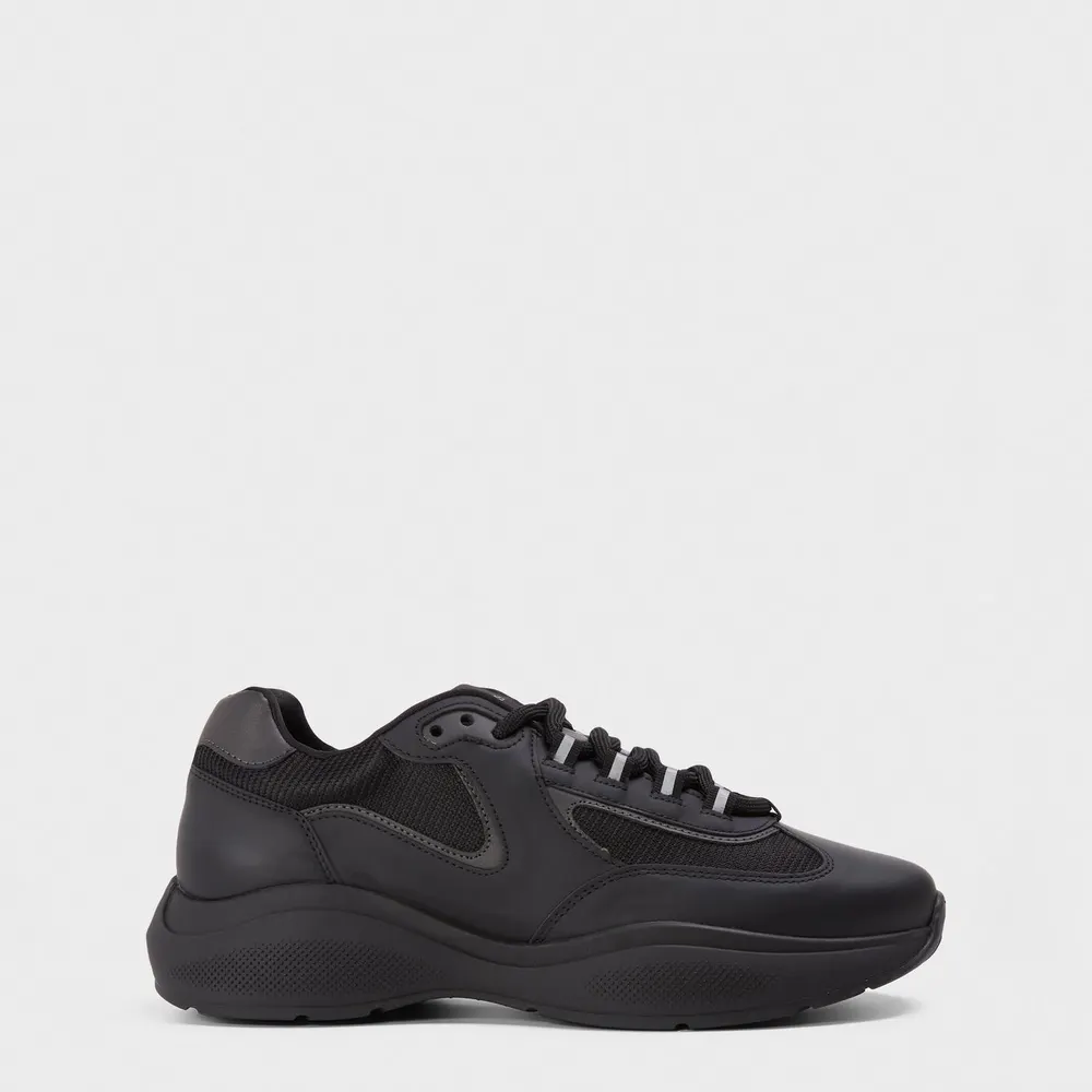 Cleens Podium Trainers in Black Mono – Footwear