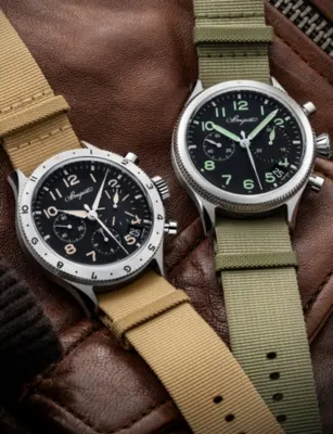 BREGUET Type XX Steel And Leather Automatic Watch 42mm in STEEL, additional product view 2