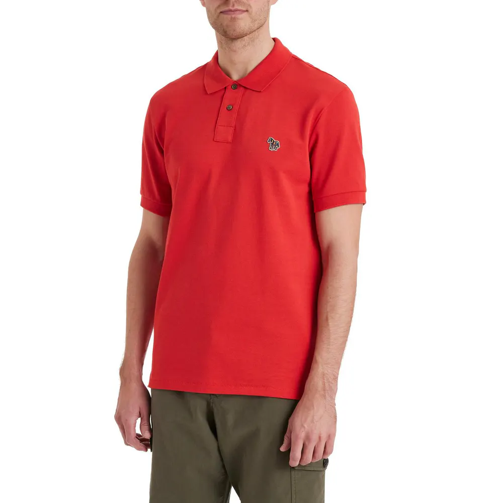 PS Paul Smith Men's Regular Fit Zebra Polo Shirt detail 3