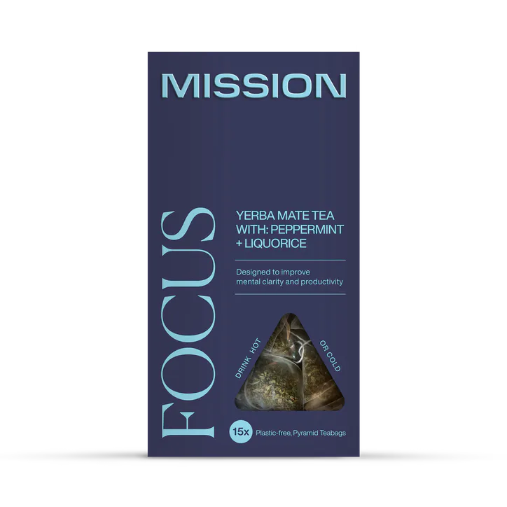 Mission Focus Yerba Mate Tea (Peppermint & Liquorice) 15 Tea Bags