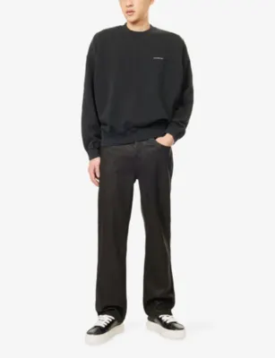 COLE BUXTON Logo-Embroidered Cotton-Jersey Sweatshirt detail 2
