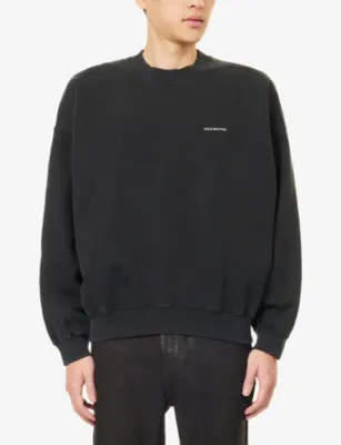 COLE BUXTON Logo-Embroidered Cotton-Jersey Sweatshirt detail 3