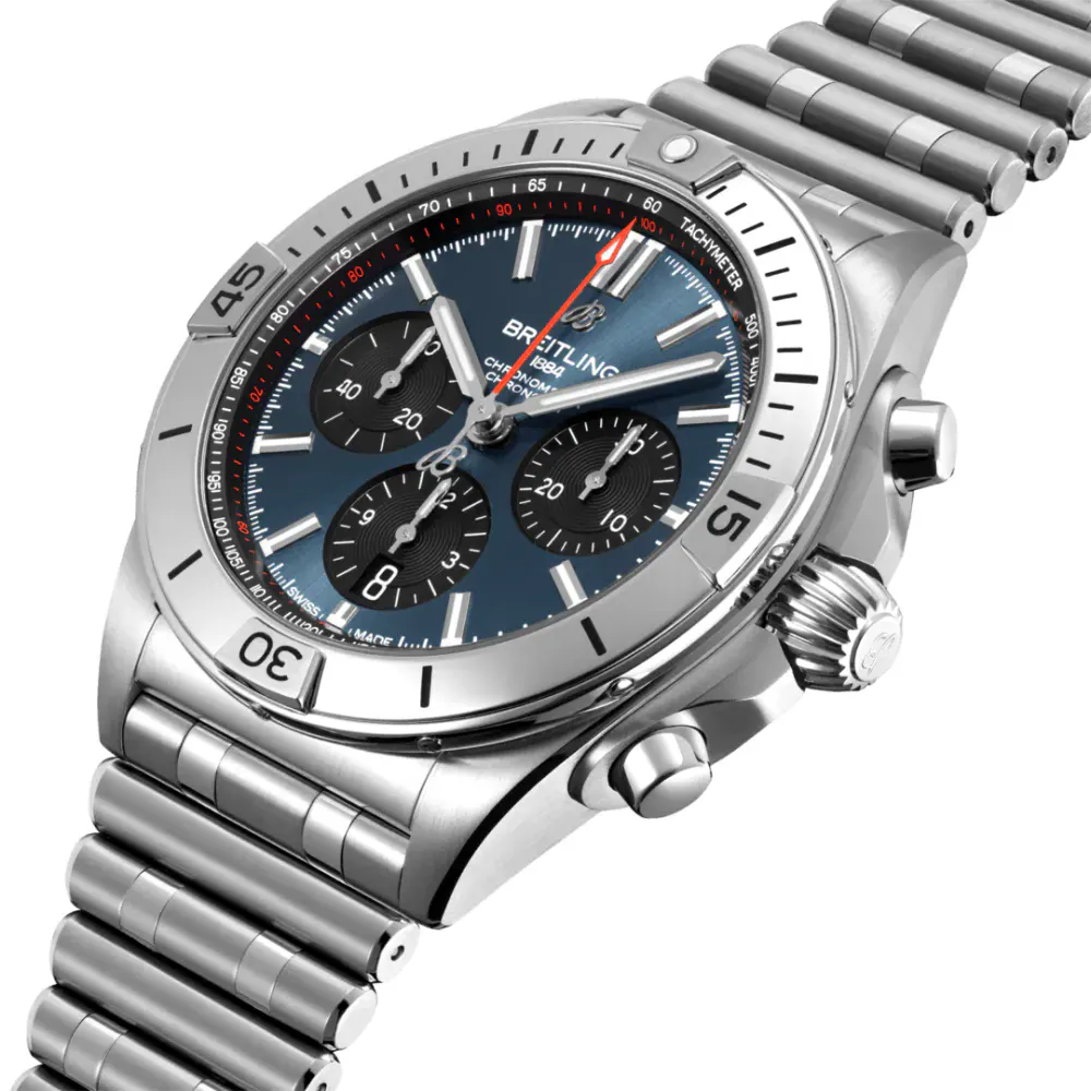 Breitling Chronomat B01 42 Stainless Steel - Blue Watch in Blue, additional product view 2
