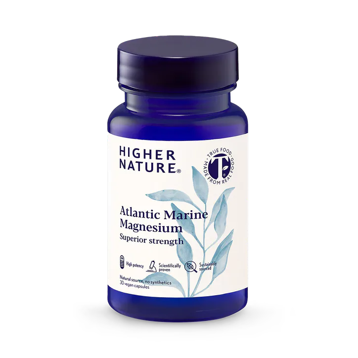 Higher Nature Atlantic Marine Magnesium - 300mg High Strength - 30 Vegan Capsules