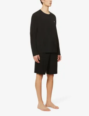 POLO RALPH LAUREN Logo-embroidered cotton-jersey shorts detail 2