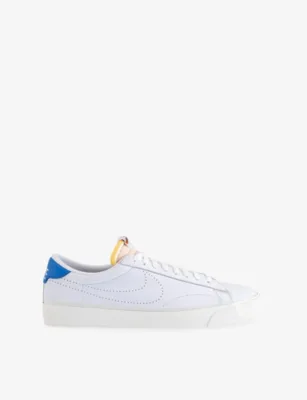 For Him Tennis Classic Leather Trainers - EUR 44 / 10 UK MEN in WHITE PHOTO BLUETEAM – Mens | Trainers | Lace up trainers