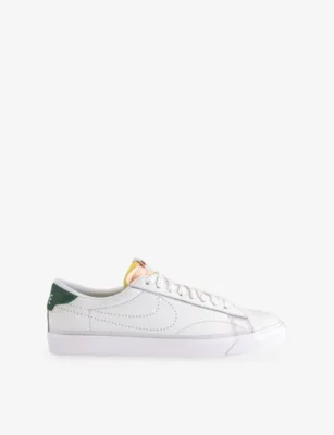 For Him Tennis Classic Leather Trainers - EUR 44 / 10 UK MEN in SAIL SAIL FIR TEAM O – Mens | Trainers | Lace up trainers