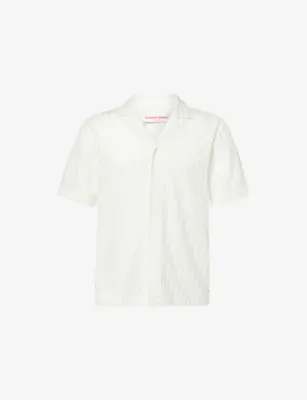 ORLEBAR BROWN Maitan Textured-Pattern Woven Shirt