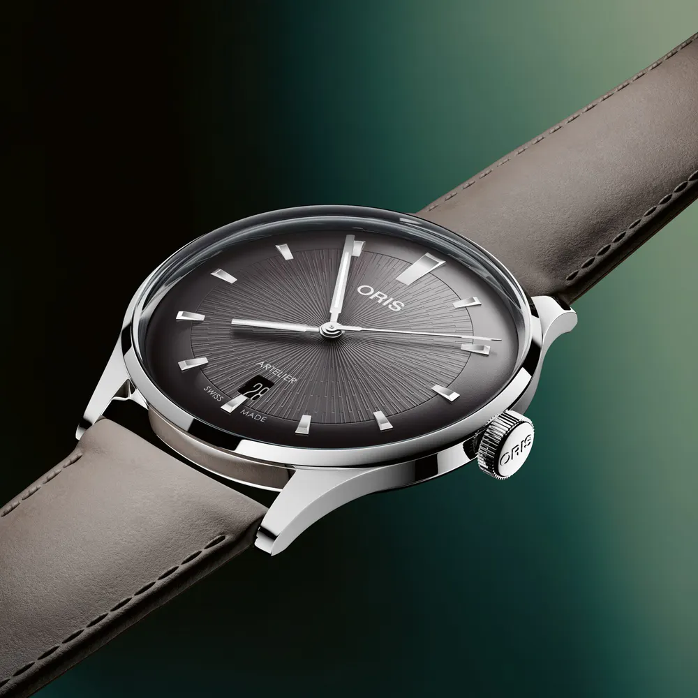 Oris Artelier Date 38mm Mens Watch Black in Black, additional product view 3