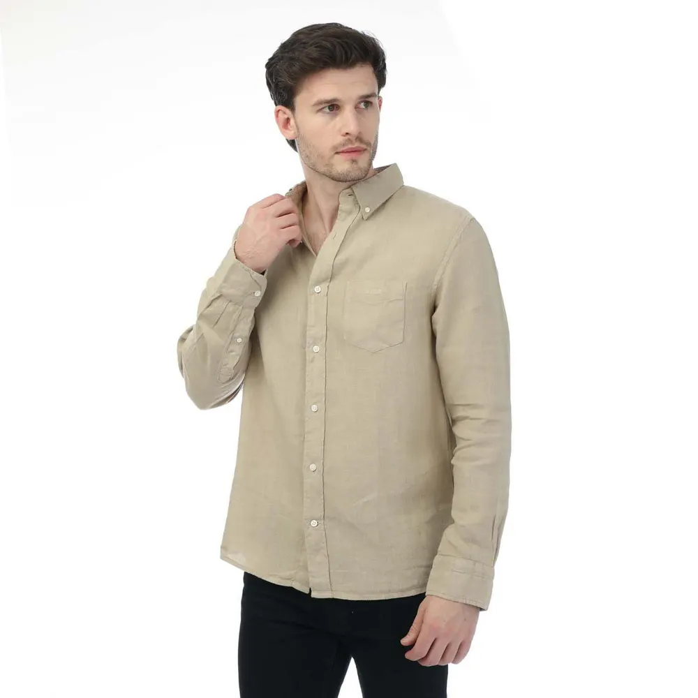 Gant Regular Fit Garment Dyed Linen Shirt
