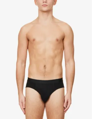 FALKE Tonal waistband pack of two stretch-cotton briefs detail 2