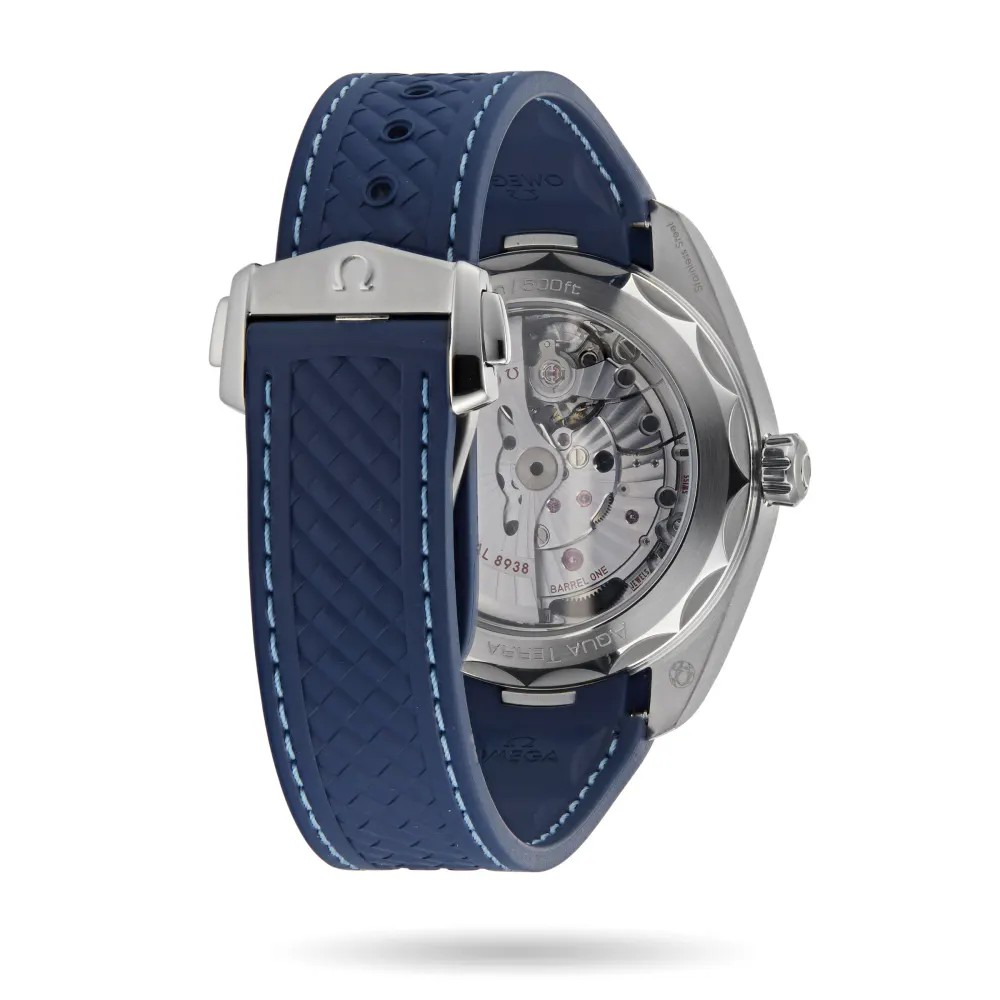 Omega Aqua Terra 150M CoAxial Master Chronometer GMT Worldtimer 43mm detail 3