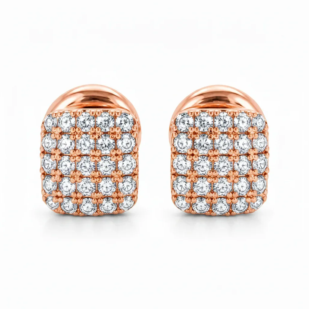 RINA - For Him FACTORY Flash Earrings 18508 in Rose Gold – Earrings
