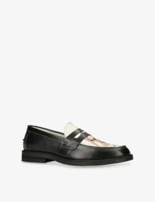 DUKE & DEXTER Wilde Pin Up II Leather Penny Loafers - EUR 41 / 7 UK MEN detail 3