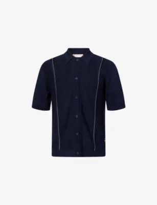ORLEBAR BROWN Roddy Chevron Knit Cotton Shirt