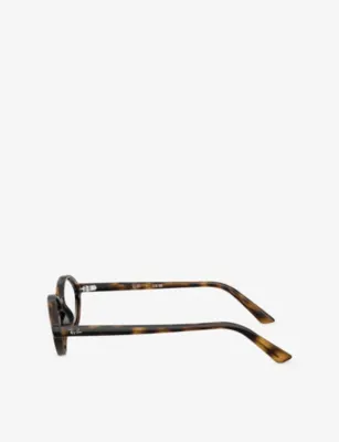 RAY-BAN RB7265 Oval-Frame Tortoiseshell Acetate Optical Glasses detail 2