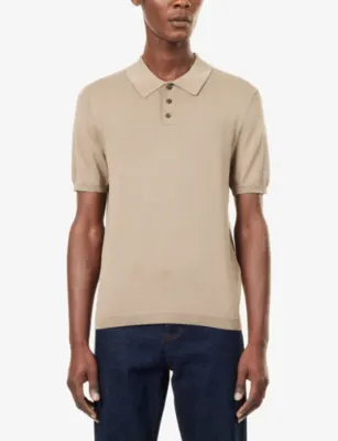 NOBL Ralph Knitted Polo Shirt detail 3
