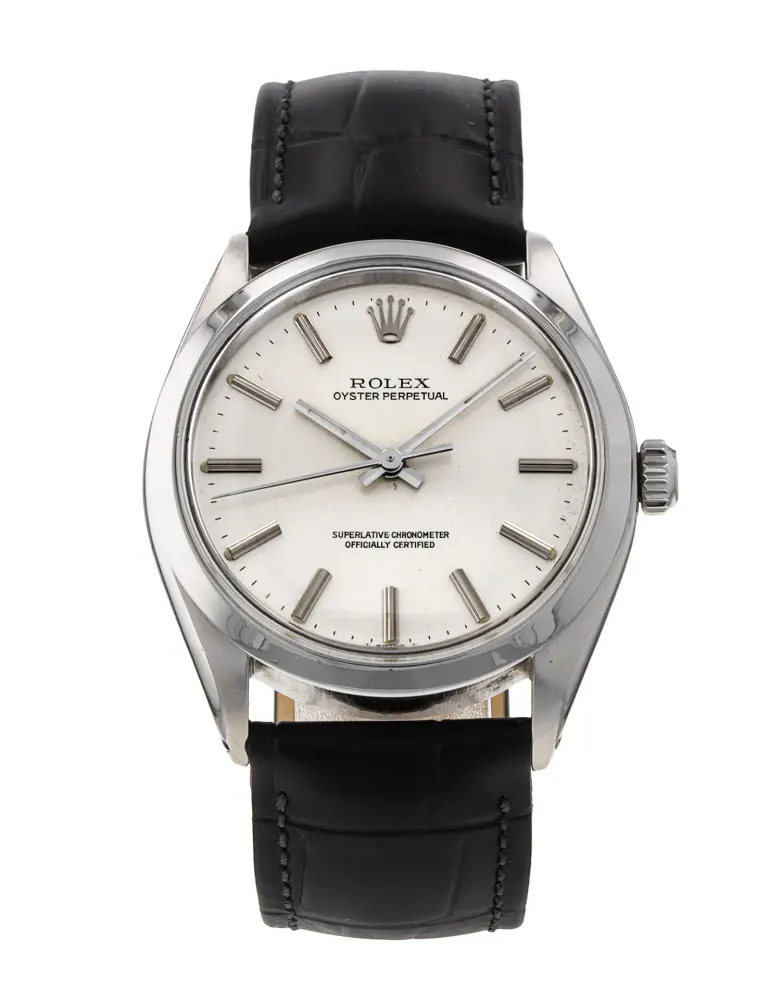 Rolex Oyster Perpetual 1002 — 1983 — Very good in Silver Baton – Pre-owned watches