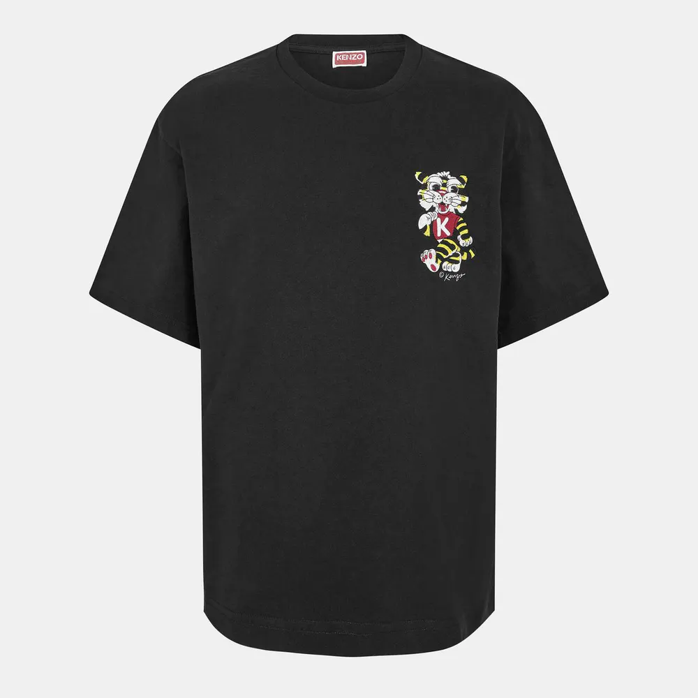 Kenzo Men's Tiger Heart T-Shirt in Black – Clothing