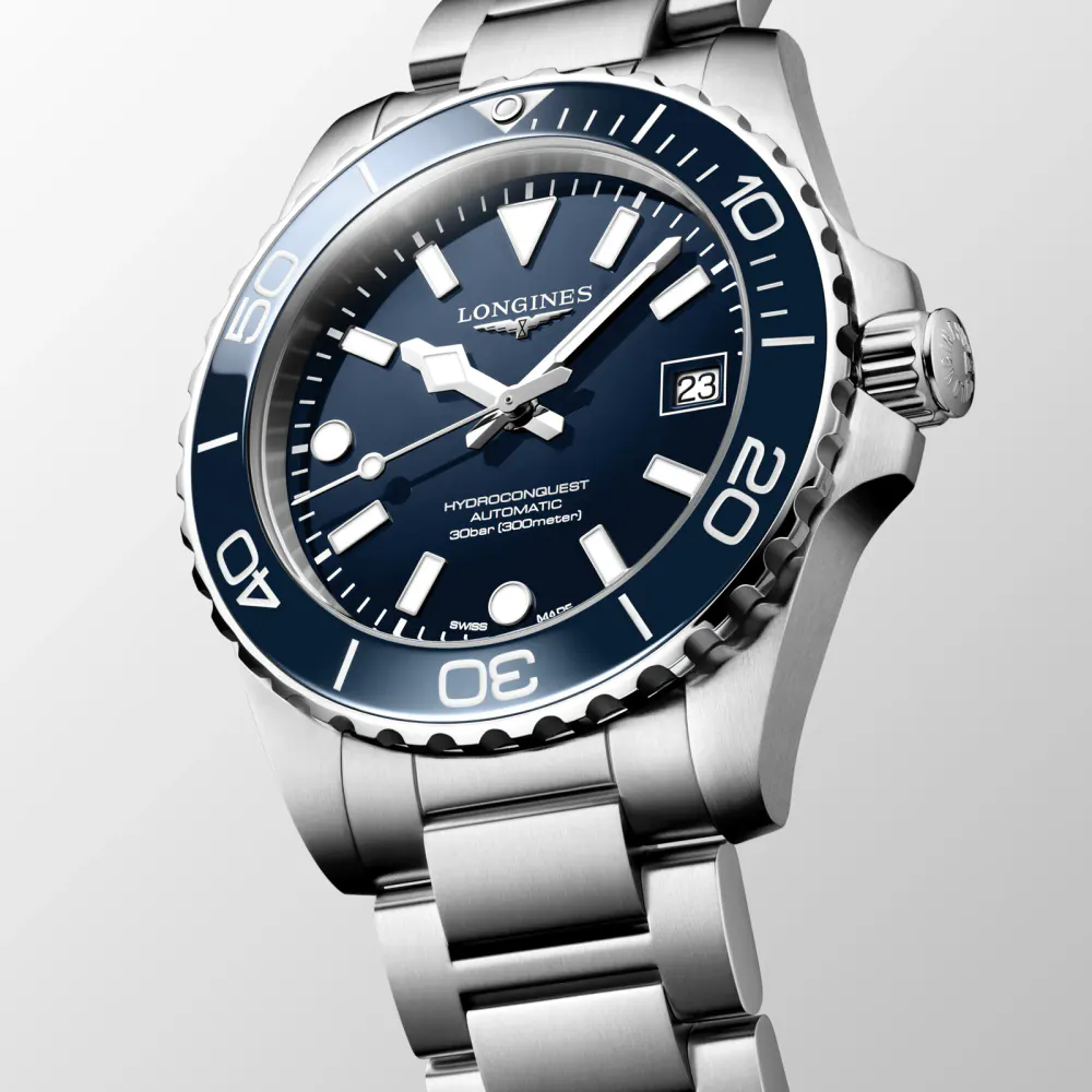 Longines HydroConquest 39mm Mens Watch Blue in Blue, additional product view 2