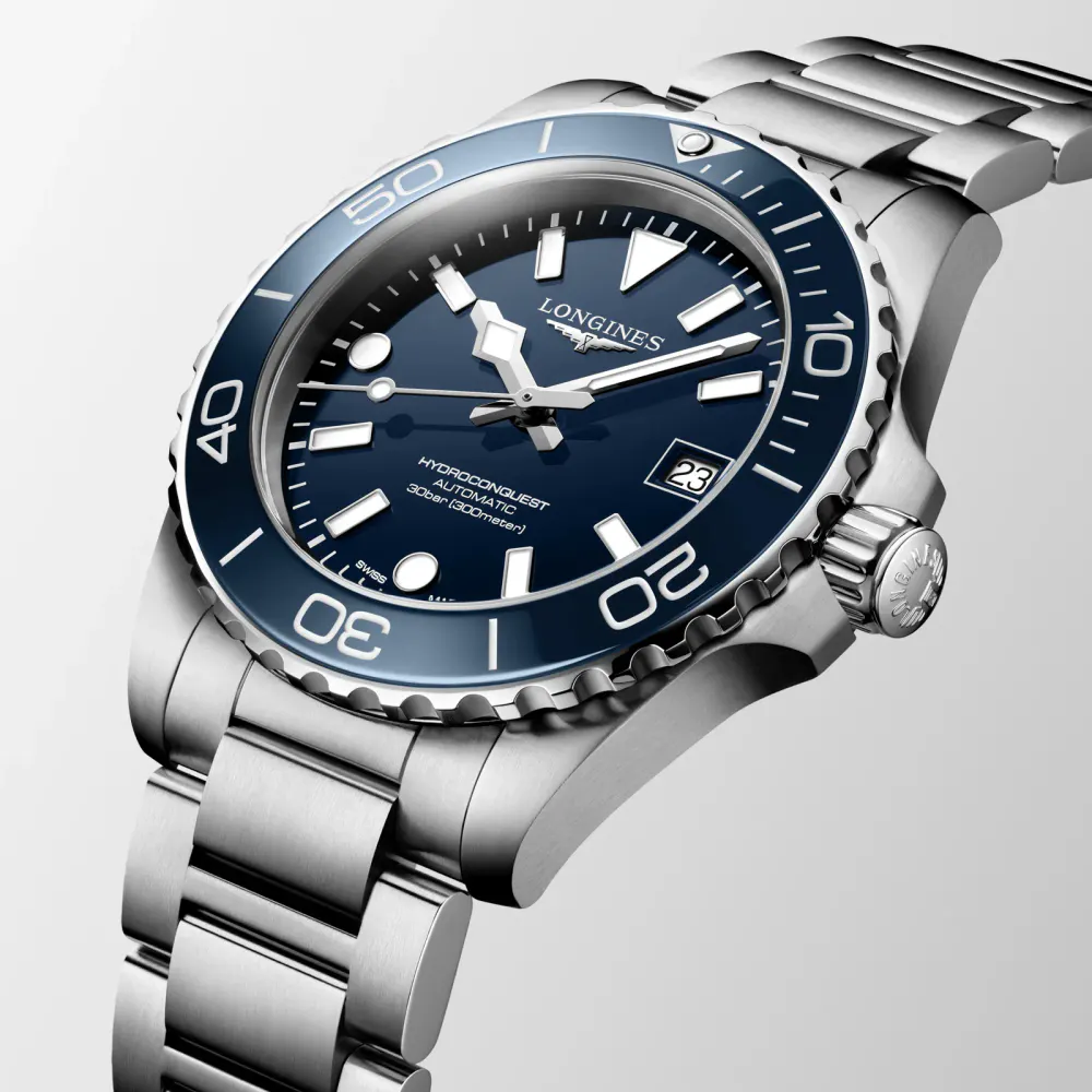 Longines HydroConquest 39mm Mens Watch Blue in Blue, additional product view 3