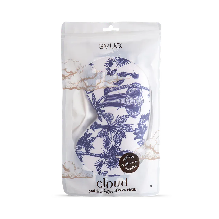Smug Cloud Padded Satin Sleep Mask Elephant, additional product view 3