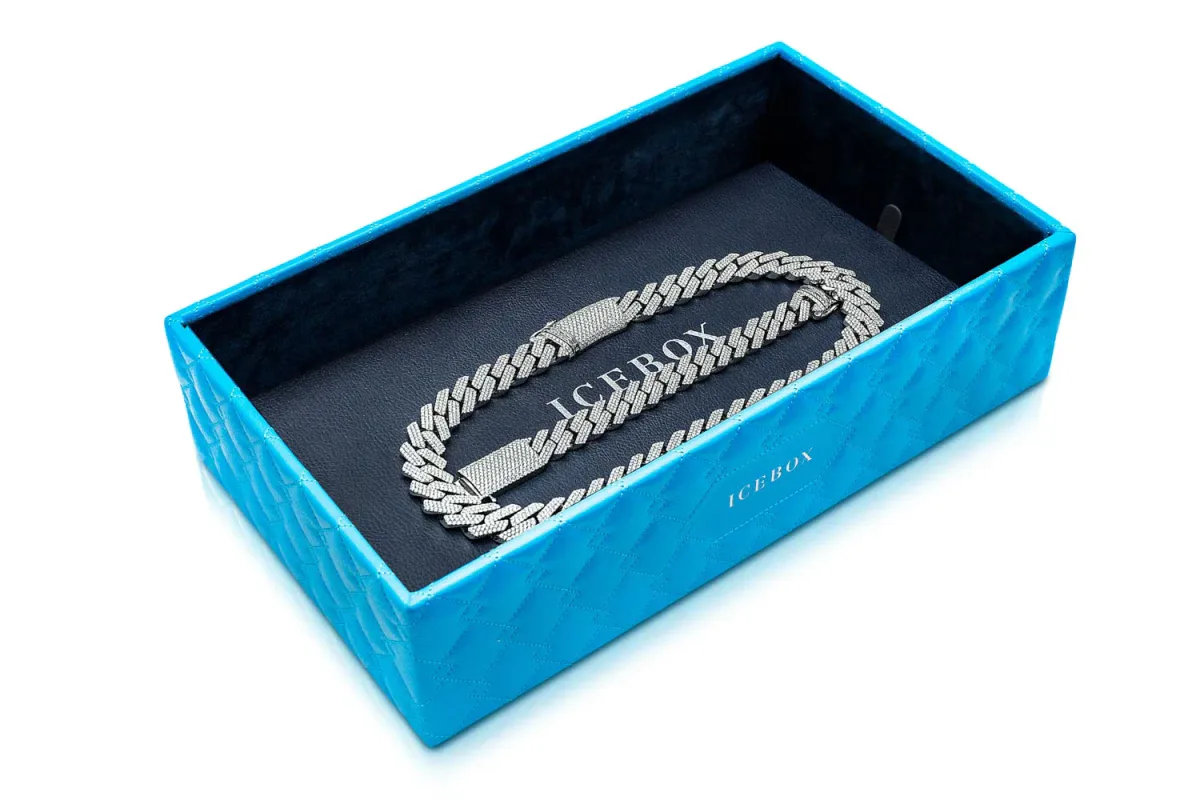 For Him 4-Inch Leather Vault Tray in Blue – Storage