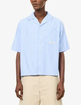 BELIER Everett Striped Cotton Shirt detail 3