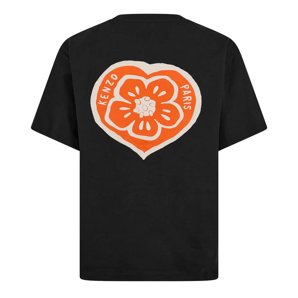 Kenzo Men's Boke Heart T-Shirt in Black, additional product view 2