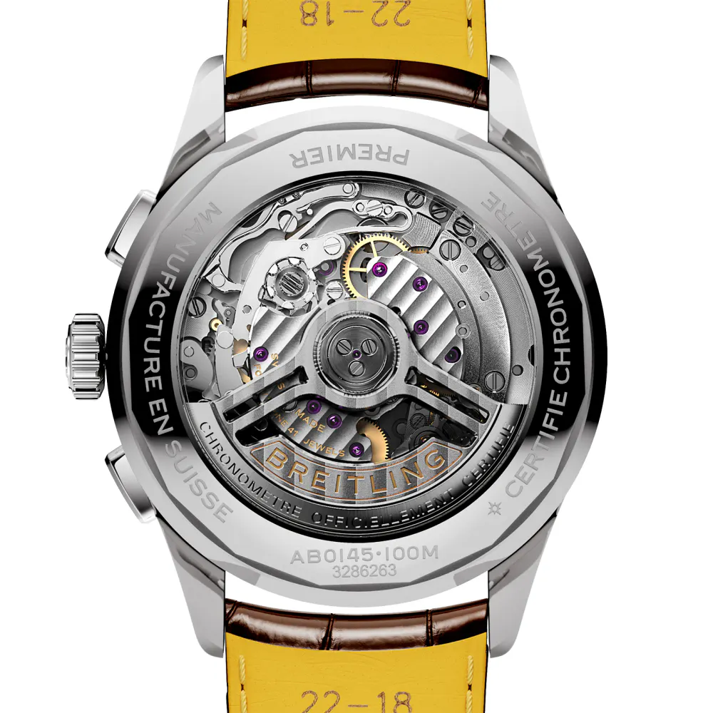 Breitling Premier B01 Chronograph 42mm Mens Watch Cream in Cream, additional product view 2