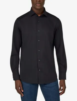 BOGGI MILANO Classic-Collar Regular-Fit Cotton-Jersey Polo Shirt detail 3