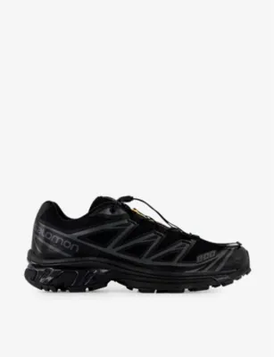 SALOMON XT-6 mesh trainers - 3.5 in BLACK BLACK PHANTOM – Mens | Trainers | Lace up trainers