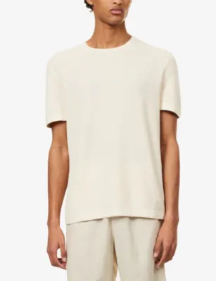 PAIGE Brimmer Cotton-Linen Sweat T-Shirt detail 3