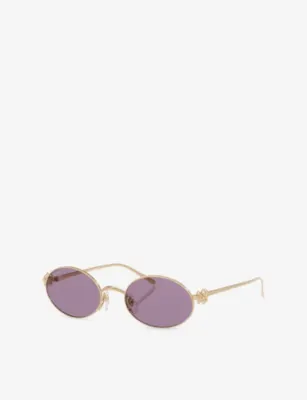 CARTIER CT0644S Oval-Frame Metal Sunglasses detail 3