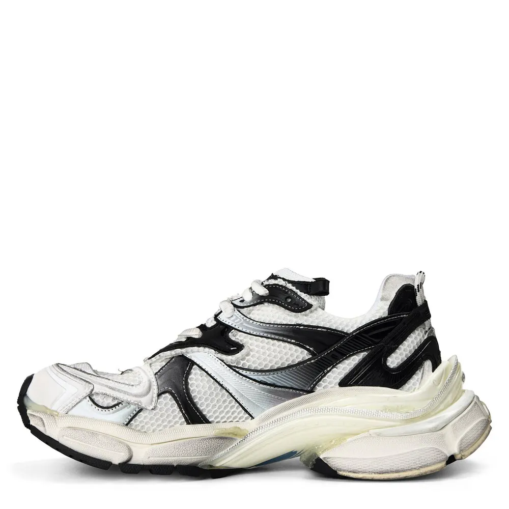 Balenciaga Men's Trainers in White / Black, additional product view 2