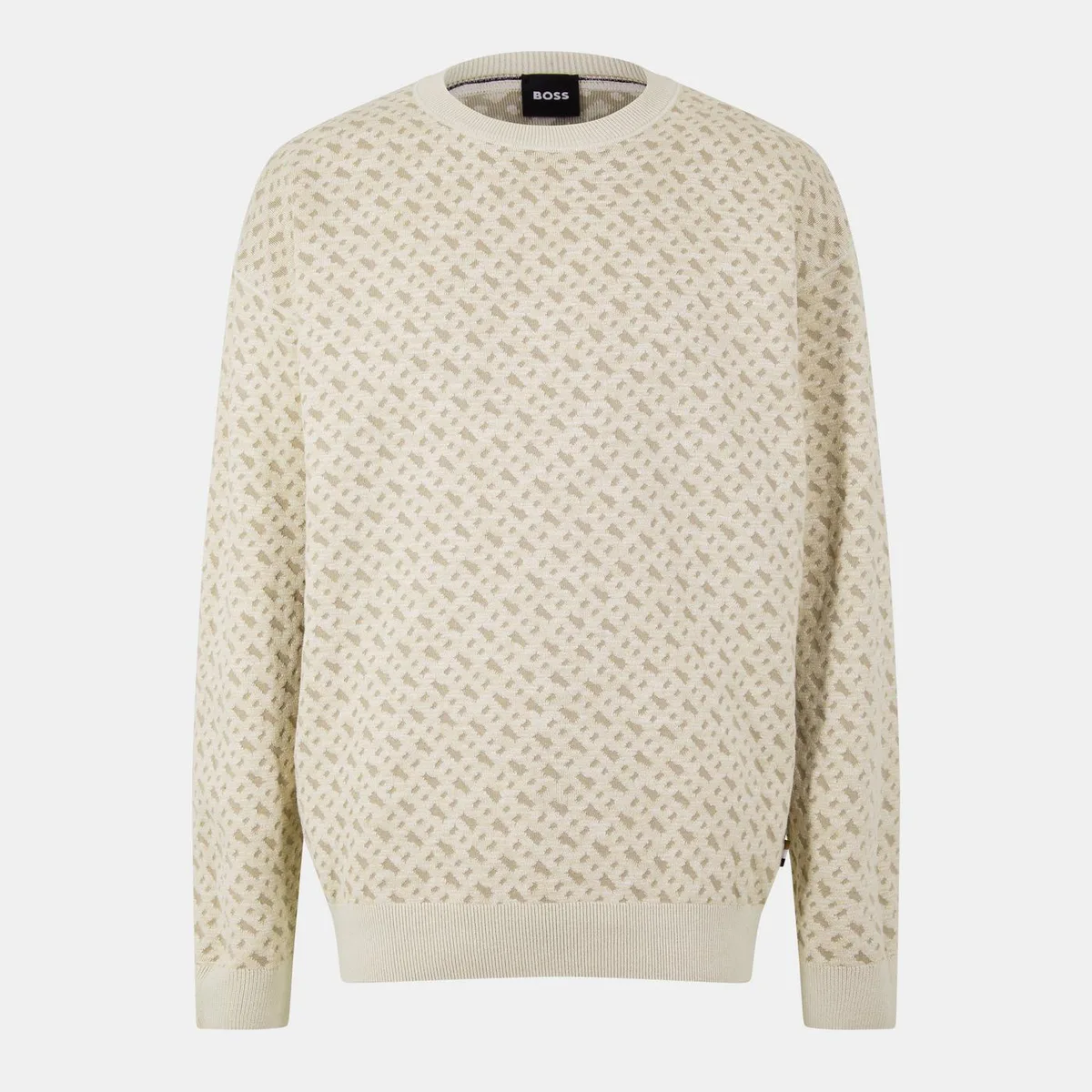 Boss Men's CJimino Crew Neck Cotton Knitted Top