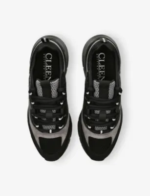 CLEENS Aero Runner Leather, Suede and Mesh Trainers - EUR 45 / 11 UK MEN detail 2