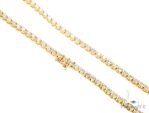 RINA - For Him FACTORY Prong Diamond Chain 24 Inches 6mm 45098 in Rose Gold – Chain