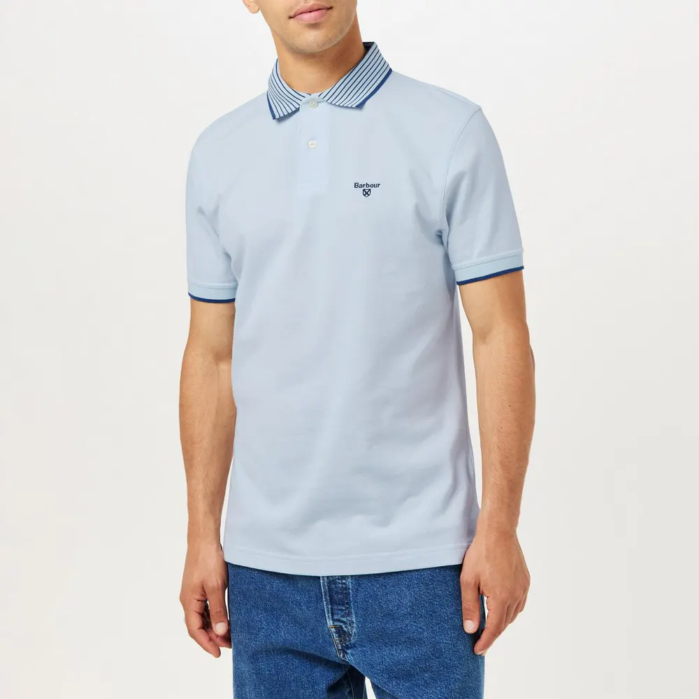 Barbour Men's Denwick Short Sleeve Tailored Fit Polo Shirt detail 3