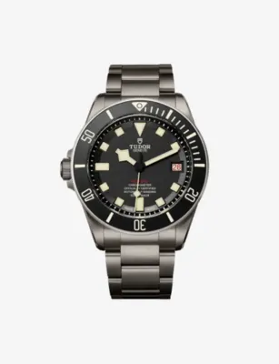 TUDOR M25610TNL-0001 Pelagos LHD titanium and stainless steel automatic watch detail 2