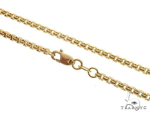 JALGAS - ROYAL CHAIN GROUP 14K Yellow Gold Hollow Round Box Chain 3.5mm 48774 in 20 Inches – Chain