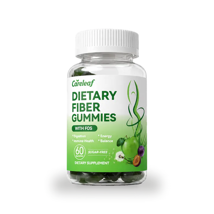 Сareleaf careleaf Sugar Free Dietary Fibre Gummies Green Apple Flavor 60 Gummies
