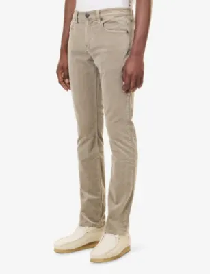 PAIGE Federal Slim Straight-Leg Corduroy Trousers detail 3