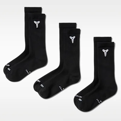 Nike Everyday Elevated 'Kobe' Crew Socks (3 Pairs) - Multi-Colour in Multi-Colour – Nike men's and unisex