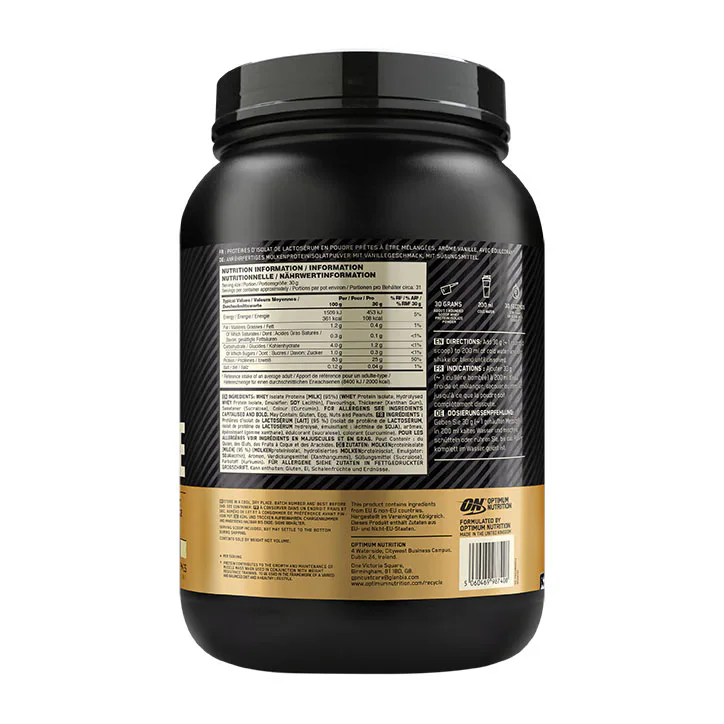 Optimum Nutrition Gold Standard 100% Isolate Protein Vanilla 930g detail 3