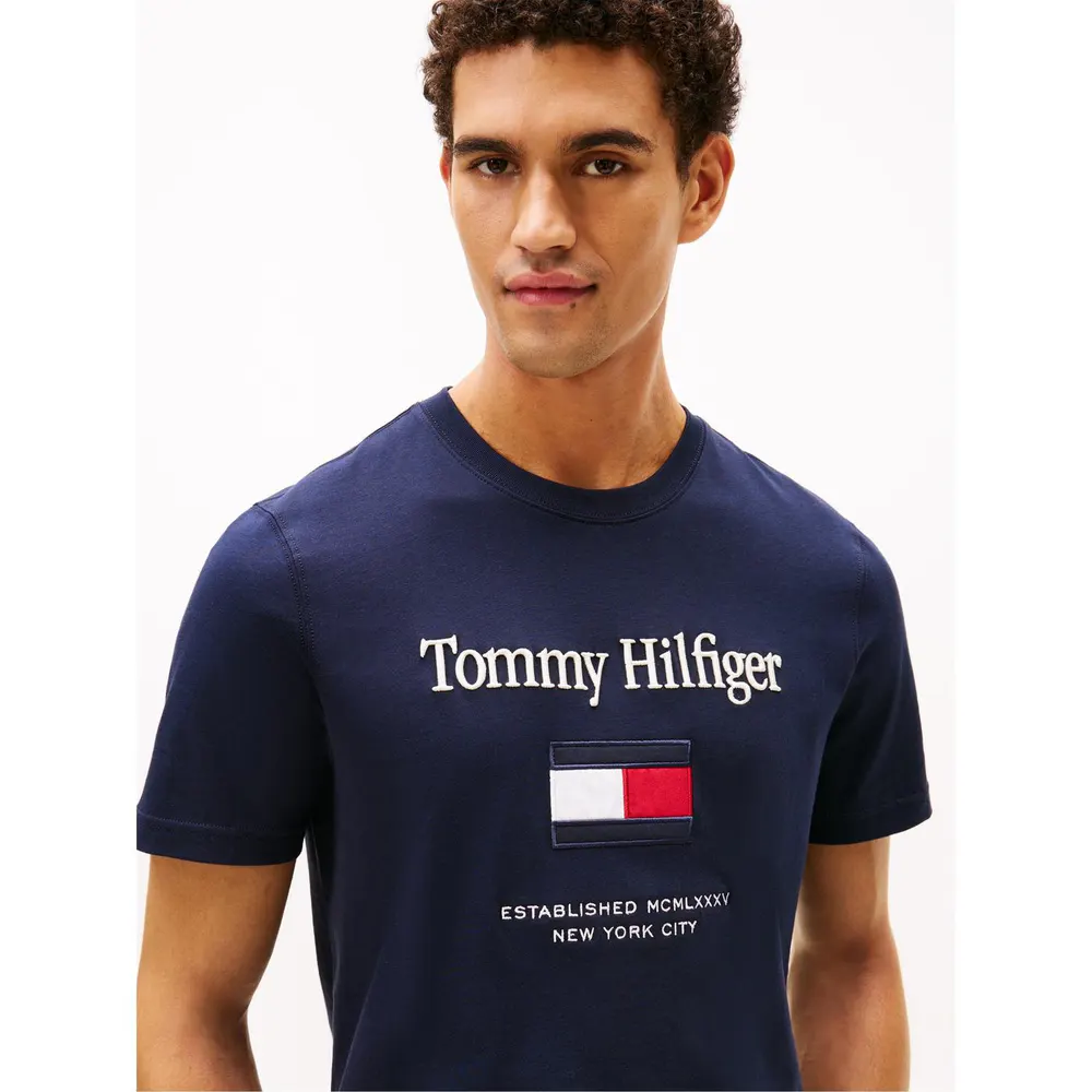 Tommy Hilfiger Men's Embro Flag T-Shirt detail 3