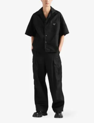 PRADA Re-Nylon Short-Sleeve Woven Shirt detail 2