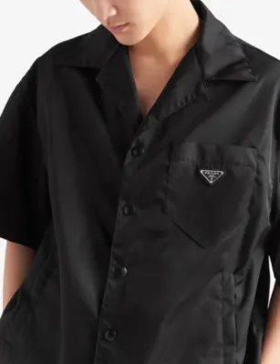 PRADA Re-Nylon Short-Sleeve Woven Shirt detail 3