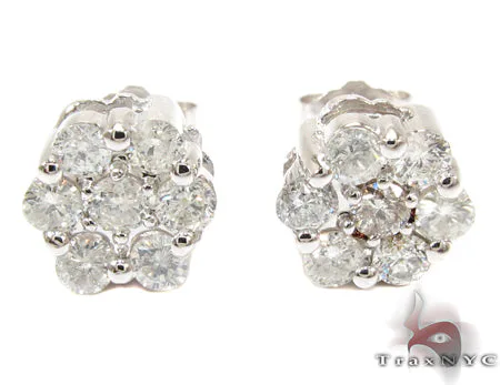 RINA - For Him FACTORY Flower Diamond Stud Earrings 26720 in Rose Gold – Earrings