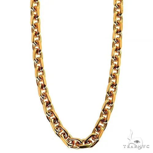 JALGAS - SKYLINE JEWELRY 14K Yellow Gold Diamond Cut Solid Anchor Link Chain 4mm 69616 in 22 Inches – Chain
